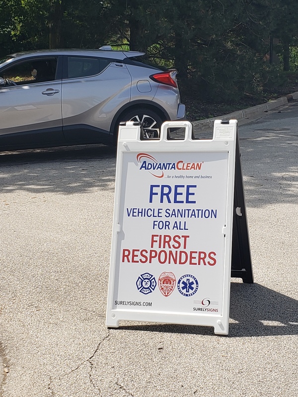 A-frame sidewalk signs custom made by Signs Now in Chicago, IL