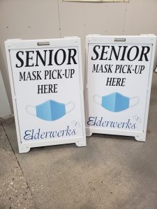 Portable A-frame signs for business by Signs Now in  , IL